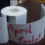 April fool toilet paper prank