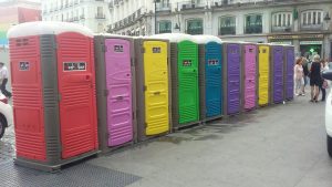 MyBlok Portable Toilet featured at the Gay Pride Special Event in Madrid