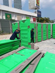 Hong nam portable toilets in Thailand