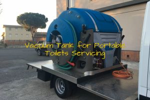 vacuum tank for portable restroom industry